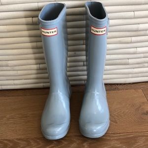 Hunter Rain Boots Light Blue Size 2 eu33